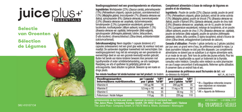 Obst-, Gemüse-, Beeren- & Omega+-Mischung Kapseln