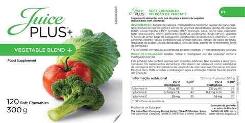 Obst-, Gemüse- und Beerenmischung Kautabletten