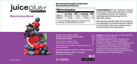 Berry and Omega+ Blend Capsules