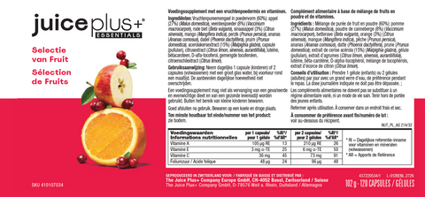 Obst-, Gemüse- und Beerenmischung Kapseln