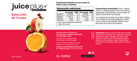 Mélange de fruits, légumes et baies Capsules