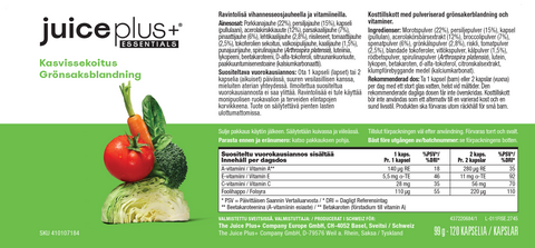 Mélange de fruits, légumes et baies Capsules