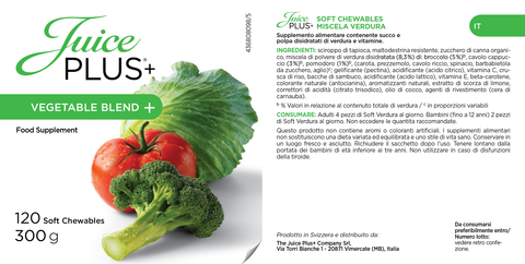 Obst-, Gemüse- und Beerenmischung Kautabletten